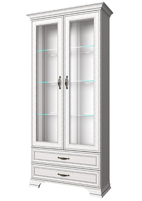 Фото Шкаф с витриной 2V2S Тиффани (Tiffany) от производителя Анрэкс в Нижнегорске по цене 34 770 ₽