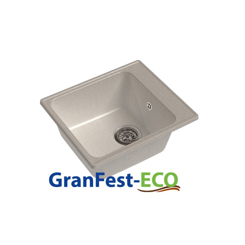 Фото Мойка Granfest eco-17 (ГР 420х480хh200) (шир.ящ.min 400) без сифона от производителя Granfest в Нижнегорске по цене 2 640 ₽