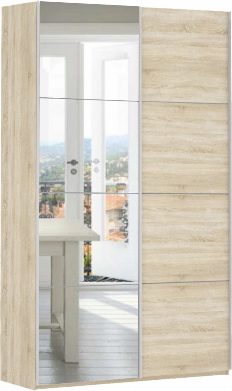 Фото Шкаф-купе Прайм (1,4 - 2 двери) от производителя Мебельная компания Е1 в Нижнегорске по цене 35 210 ₽