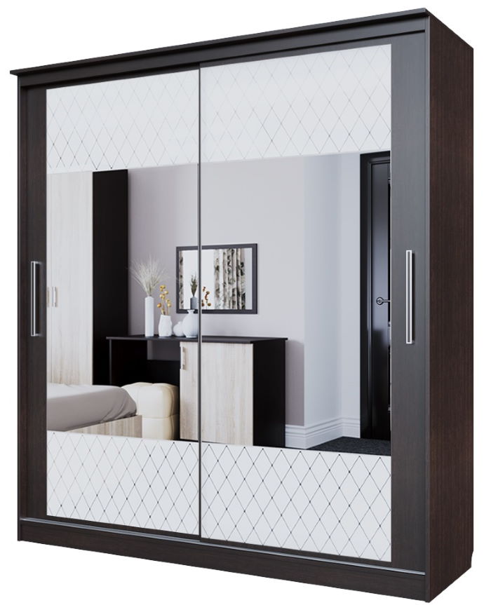 Фото Шкаф-купе №19 Классик белый (1,7 - 2 двери) от производителя SV-мебель в Нижнегорске по цене 38 640 ₽