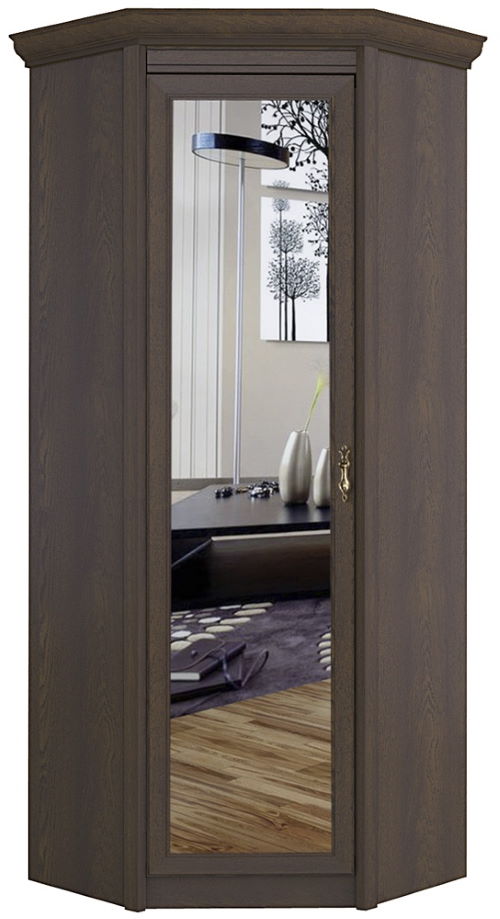 Фото Шкаф Флоренция 641 (87) угловой (с зеркалом) от производителя Яна в Нижнегорске по цене 38 220 ₽