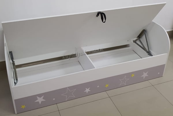 Фото Кровать детская Трио КРП-01 (СМ 80х186) с подъемным механизмом от производителя Мебелони в Нижнегорске по цене 16 180 ₽