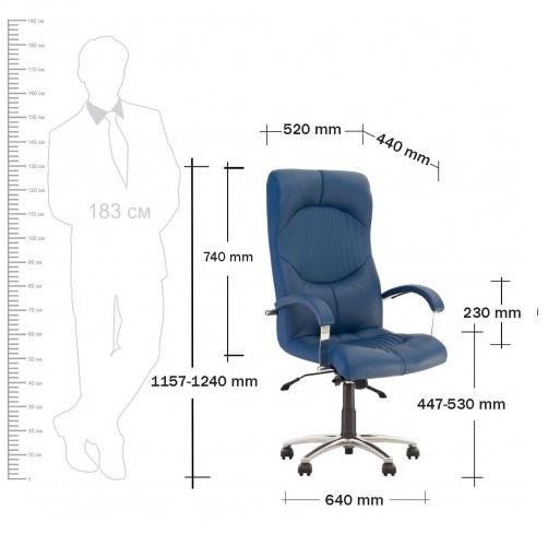 Фото Кресло для руководителя Гермес (Germes) аnifix (алюминий) от производителя Новый стиль в Нижнегорске по цене 20&nbsp;100 ₽