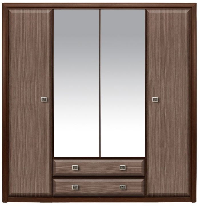 Фото Шкаф Коен SZF4D2S (214) четырехдверный от производителя Black Red White (БРВ) в Нижнегорске по цене 60 370 ₽