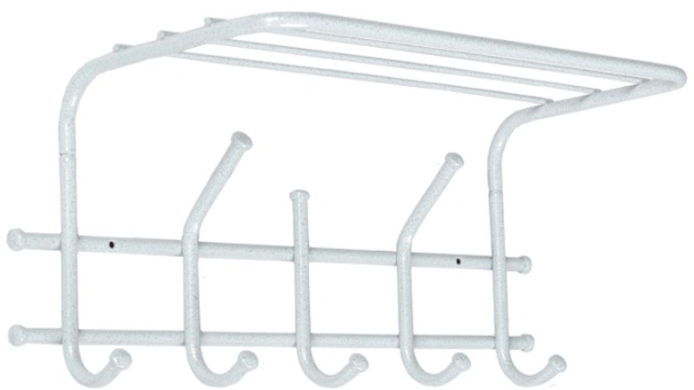 Фото Вешалка с полкой Эра 5 от производителя Завод металлических изделий в Нижнегорске по цене 570 ₽