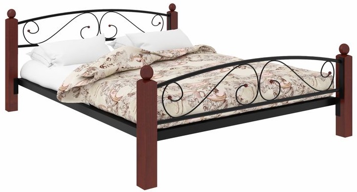 Фото Кровать двуспальная Вероника Lux Plus (СМ 160х190) трубка металл в Нижнегорске по цене 20 940 ₽ от производителя Милсон, код товара 2000002046080, 2000002046097, 2000002046103, 2000002046110, 2000002046127, 2000002046134, 2000002046141 шт Фото Кровать двуспальная Вероника Lux Plus (СМ 160х190) трубка металл от производителя Милсон в Нижнегорске по цене 20 940 ₽
