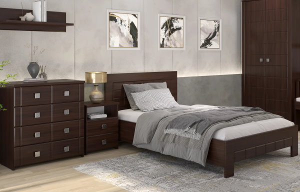 Фото Кровать двуспальная Изабель ИЗ-712К (СМ 160х200) без основания от производителя Компасс в Нижнегорске по цене 20&nbsp;320 ₽