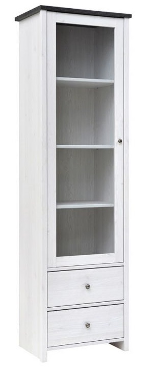 Фото Шкаф-витрина Порто REG1W2S от производителя Black Red White (БРВ) в Нижнегорске по цене 19 490 ₽