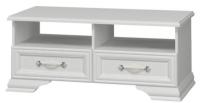 Тумба для ТВ Грация (2 ящ) (белый, белый (Браво-мебель) ) в Нижнегорске от производителя 