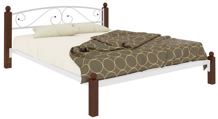 Фото Кровать двуспальная Вероника Lux (СМ 180х190) трубка металл от производителя Милсон в Нижнегорске по цене 19 480 ₽