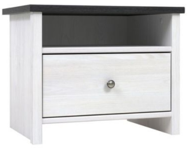 Фото Тумба прикроватная Порто KOM1S/50 от производителя Black Red White (БРВ) в Нижнегорске по цене 5 960 ₽