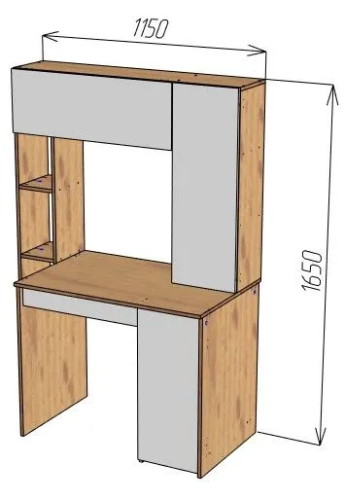 Фото Стол компьютерный СК-64  от производителя Пирамида в Нижнегорске по цене 8 860 ₽