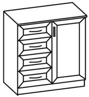 Фото  комод микки-1 производитель Ставрополь Мебель