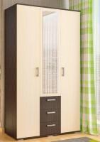 1. Шкаф распашной Шон-12 с зеркалом и ящиками