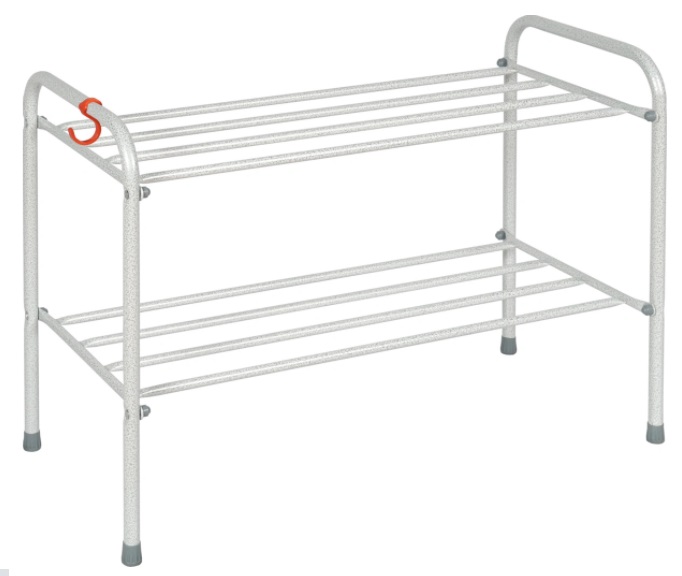 Фото Подставка для обуви 2-х полочная 80 от производителя Завод металлических изделий в Нижнегорске по цене 1 280 ₽