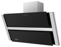 Вытяжка наклонная Ravensbourne 90 (896х243хh775(1055)) (Материал Металл/Стекло , Цвет Металлик/Черный) в Нижнегорске от производителя 