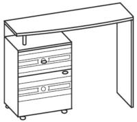 Фото  стол туалетный вега-10 производитель Ставрополь Мебель