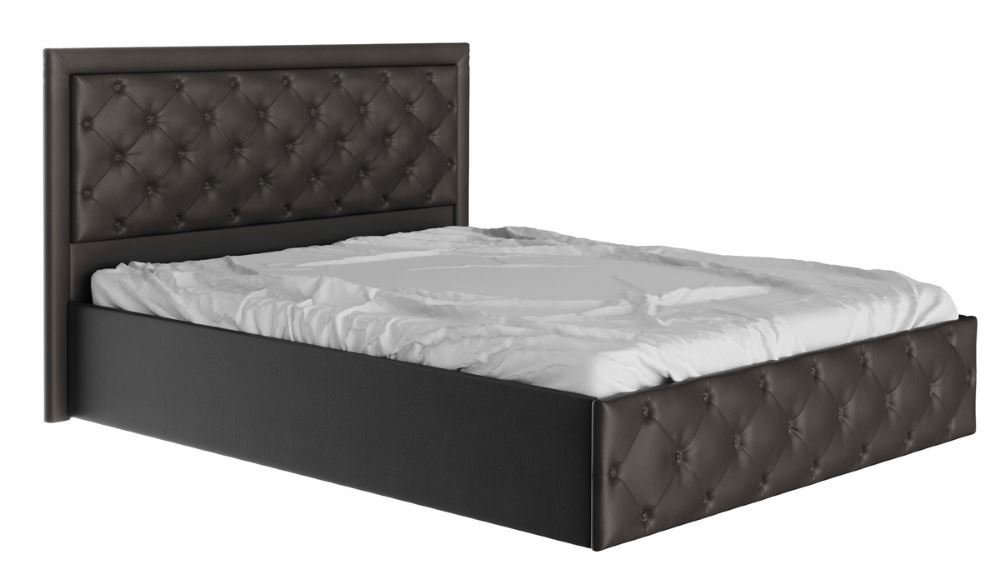 Фото Кровать двуспальная Мишель (СМ 160х200) с подъемным механизмом (пуговицы) от производителя Бон-мебель в Нижнегорске по цене 33&nbsp;480 ₽