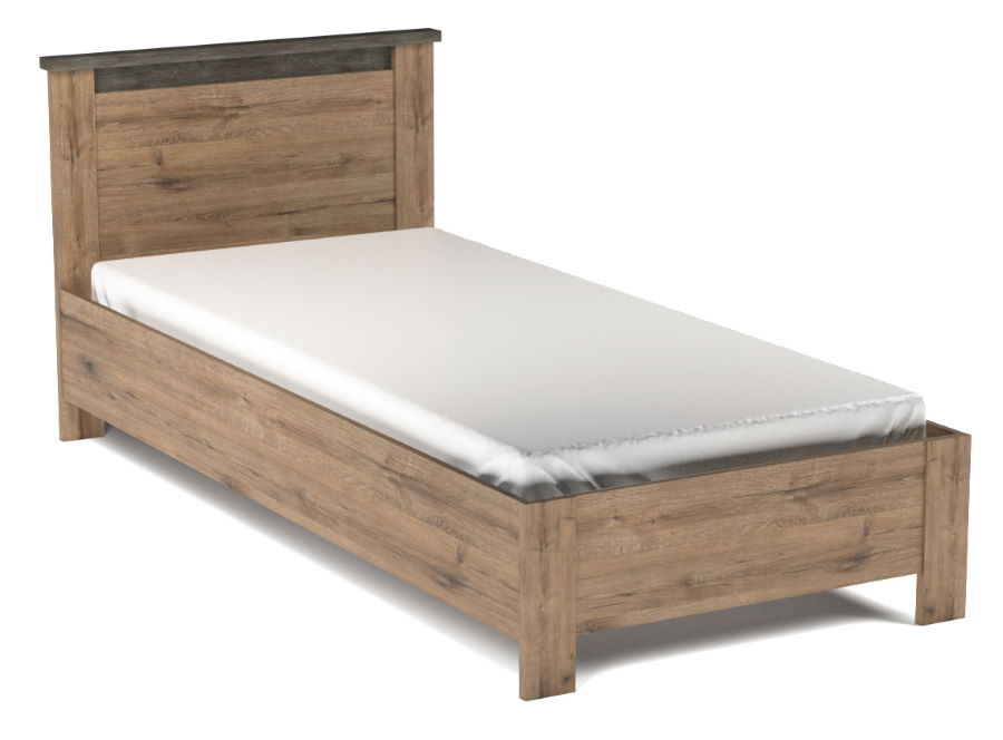 Фото Кровать односпальная Денвер (СМ 90х200) без основания от производителя СБК в Нижнегорске по цене 10&nbsp;560 ₽