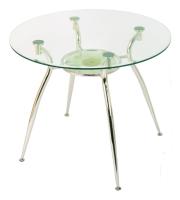 Фото stoly-kruglye стол обеденный а610 с полкой  производитель Мебель из стекла
