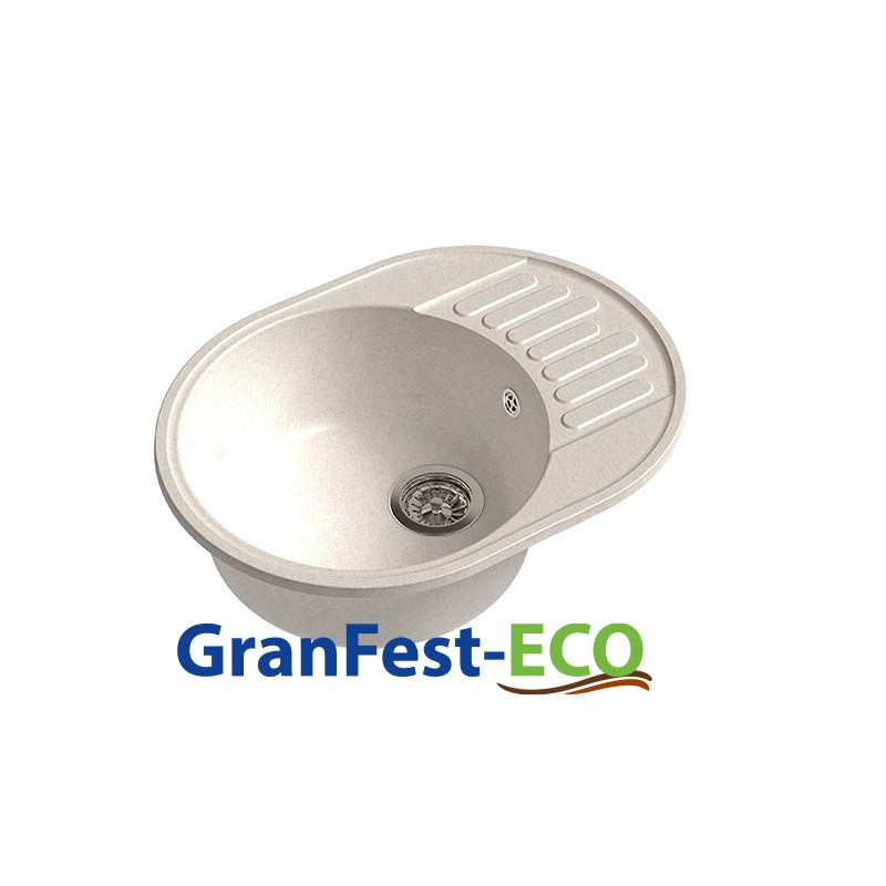 Фото Мойка Granfest eco-58 (ГР 620х480хh200) (шир.ящ.min 600) без сифона от производителя Granfest в Нижнегорске по цене 3 020 ₽