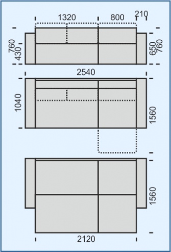 Фото Диван угловой Тай 7-образный от производителя НТКО в Нижнегорске по цене 67 550 ₽