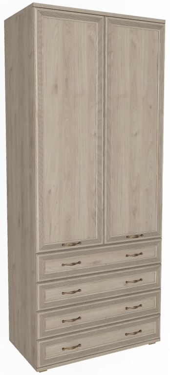 Фото Шкаф Карина ШК-1006 (90) двухдверный от производителя Лером в Нижнегорске по цене 41&nbsp;620 ₽