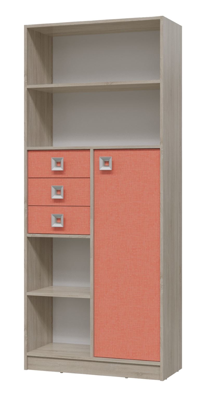 Фото Шкаф-стеллаж Сити с ящиками от производителя Гранд Кволити в Нижнегорске по цене 13&nbsp;560 ₽