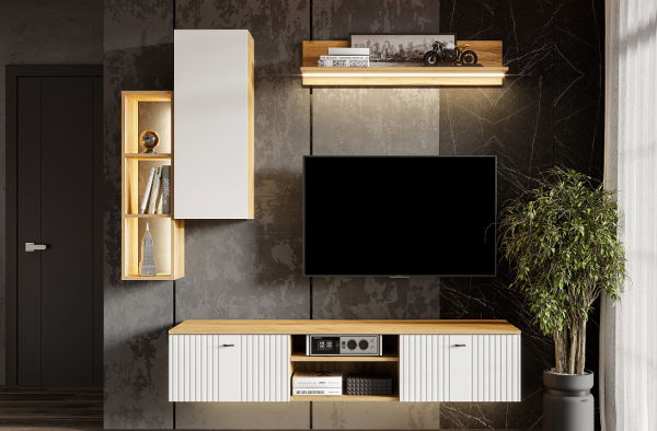 Фото Шкаф навесной Милан от производителя SV-мебель в Нижнегорске по цене 5 020 ₽