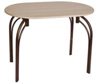 Стол обеденный Марсель (металл, мдф-ясень шимо темный,  медный антик (Бител) ) в Нижнегорске от производителя 