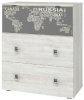 Комод Поло 800 (сосна винтерберг-серый графика (Регина) )