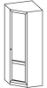 Фото Шкаф Микки-1 (75) угловой от производителя Ставрополь Мебель в Нижнегорске по цене 10&nbsp;440 ₽