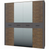 Фото Шкаф Куба ШР-4 (198) 2 зеркала четырехдверный от производителя Браво-мебель в Нижнегорске по цене 45&nbsp;780 ₽