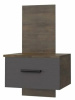 Фото Тумба прикроватная навесная Куба от производителя Браво-мебель в Нижнегорске по цене 5&nbsp;780 ₽