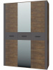Фото Шкаф Куба ШР-3 (152) с зеркалом трехдверный от производителя Браво-мебель в Нижнегорске по цене 34&nbsp;620 ₽