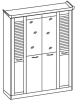 Фото Шкаф Прованс (182) четырехдверный от производителя Ставрополь Мебель в Нижнегорске по цене 22&nbsp;350 ₽