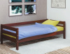 Кровать односпальная Глория (СМ 90х200) с основанием под матрас ( 90х200 , дерево , орех , без подъемного мех. , без ящиков , без матраса (Браво-мебель) )