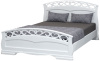 Фото Кровать двуспальная Грация-1 (СМ 160х200) без основания с универсальными царгами от производителя Браво-мебель в Нижнегорске по цене 19&nbsp;850 ₽